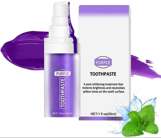 Purple Toothpaste for Teeth Whitening 